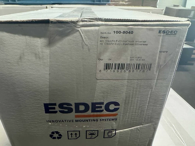 Esdec - 24 x dakhaken clickfit evo (1 doos) tbv zonnepanelen - afbeelding 3 van  3