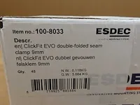 Esdec - clickfit evo 9mm - felsklem (48x) - afbeelding 2 van  2