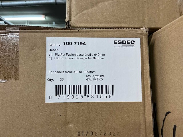 Esdec - flatfix fusion - partij bevestigingsmaterialen zonne-energie - afbeelding 3 van  30