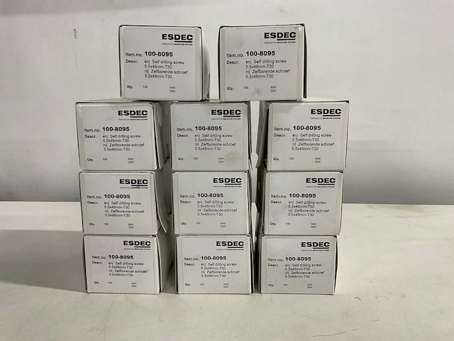 Esdec - zelfborende schroef 5.5 x 48-t30 (1100x) - afbeelding 1 van  3