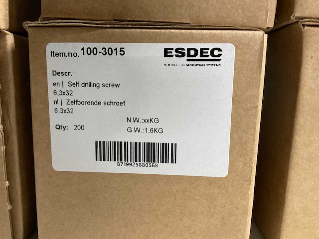 Esdec - zelfborende schroeven 6,3x32 mm (4000x) - afbeelding 2 van  4