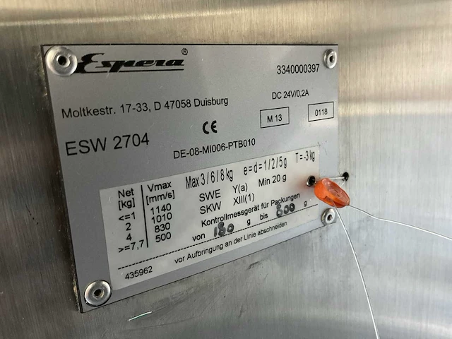 Espera es 7000 etiketteer uitprijs machine - afbeelding 3 van  11