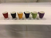 Espresso servies gekleurd (75x) - afbeelding 1 van  6