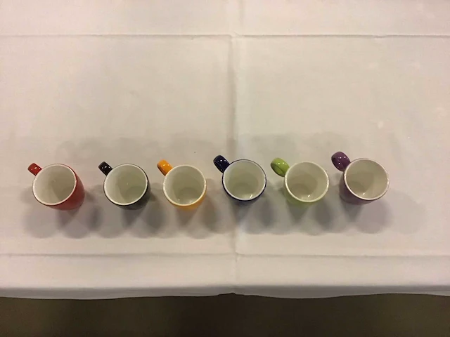 Espresso servies gekleurd (75x) - afbeelding 2 van  6