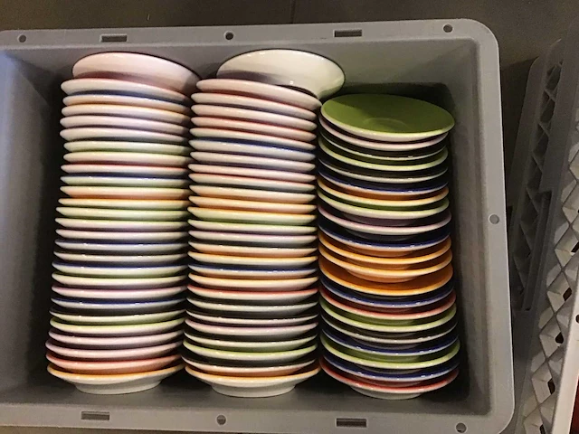 Espresso servies gekleurd (75x) - afbeelding 3 van  6