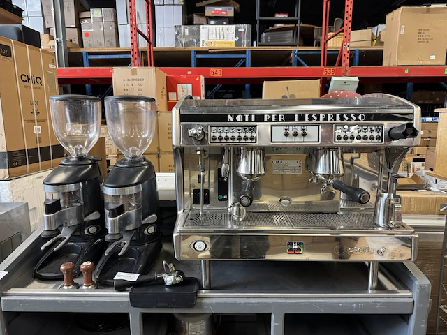 Espressomachine, 2x koffiemolen, waterontharder astoria, sae./2-ai - afbeelding 1 van  15