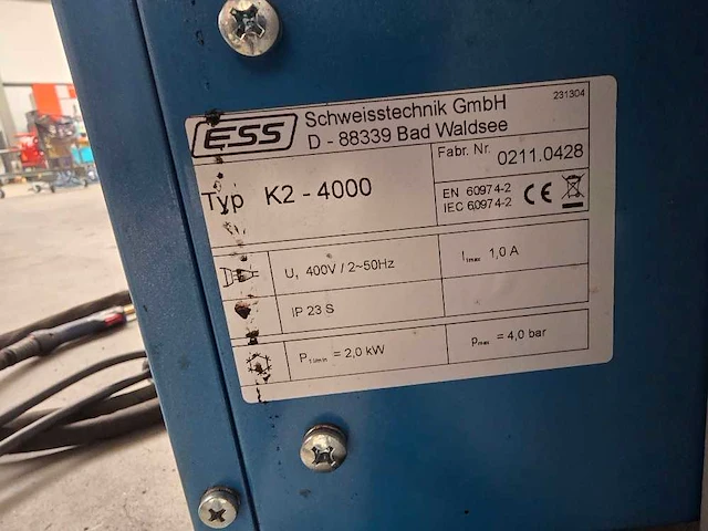 Ess - e2 4100 - mig lasapparaat - afbeelding 8 van  8