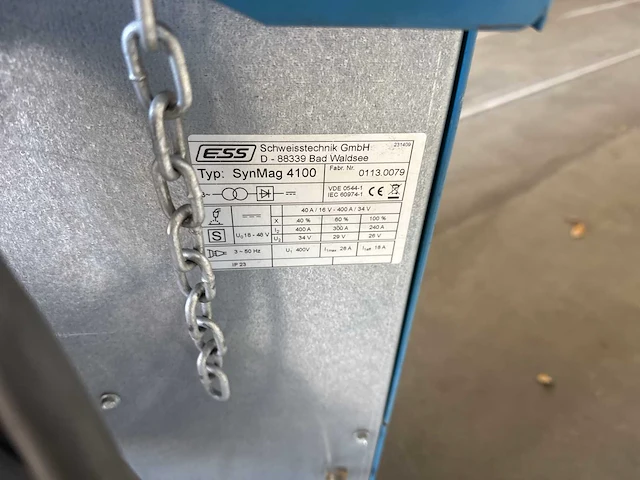 Ess 229 - synmag 4100 - mig welding machine - afbeelding 4 van  5