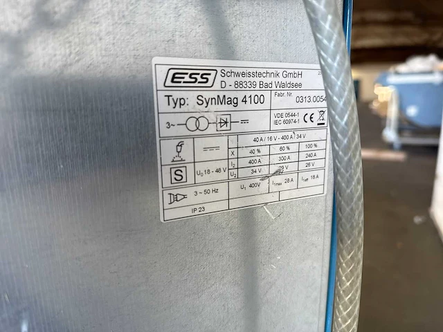 Ess 232 - synmag 4100 - mig welding machine - afbeelding 5 van  6