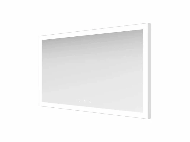 Ess lugano - led - badkamer spiegel aluminium 130x80cm - afbeelding 1 van  6