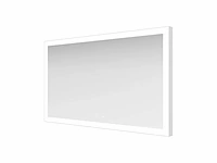 Ess lugano - led - badkamer spiegel aluminium 130x80cm - afbeelding 1 van  6