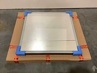 Ess lugano - led - badkamer spiegel antraciet 80x80cm - afbeelding 1 van  5