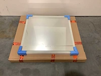 Ess lugano - led - badkamer spiegel crème 70x70cm - afbeelding 1 van  5