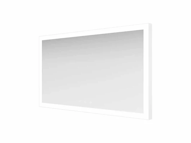 Ess lugano - led - badkamer spiegel wit 130x70cm - afbeelding 1 van  5