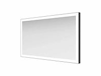 Ess lugano - led - badkamer spiegel zwart 130x70cm - afbeelding 1 van  5