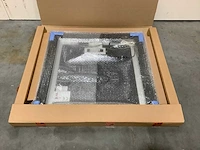Ess lugano - led - badkamer spiegel zwart 70x70cm - afbeelding 2 van  4