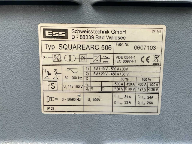 Ess squarearc 506 lasapparaat - afbeelding 8 van  8
