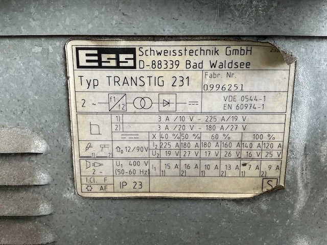 Ess transtig 231 lasapparaat - afbeelding 8 van  8