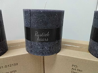 Esschert design - zybh020 - doos met 18 rustieke kaarsen - afbeelding 2 van  4