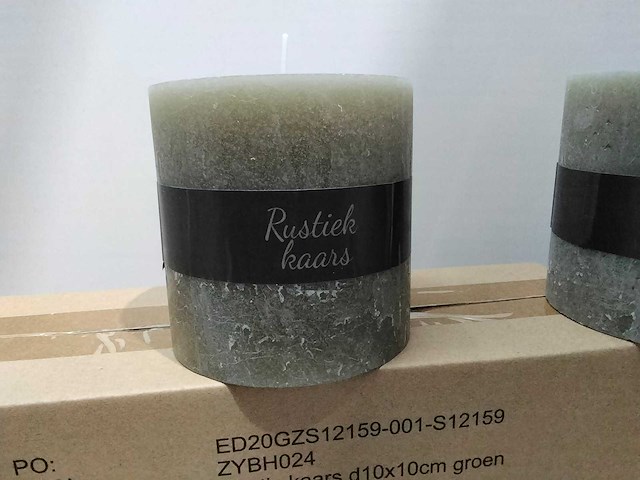 Esschert design - zybh024 - doos met 18 rustieke kaarsen - afbeelding 2 van  4