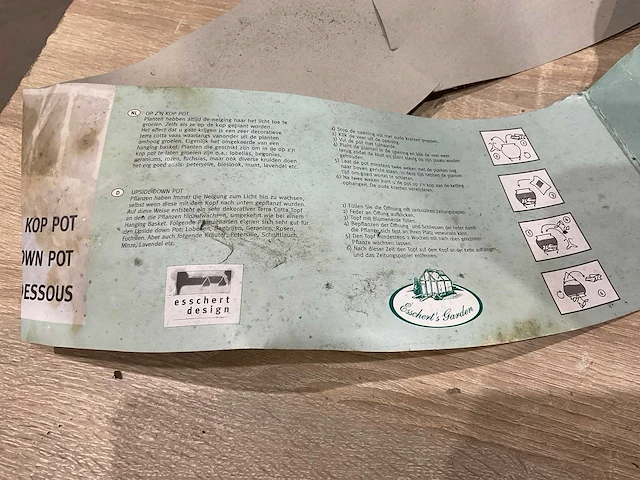 Esschert’s garden op zijn kop pot bloempot (31x) - afbeelding 8 van  9