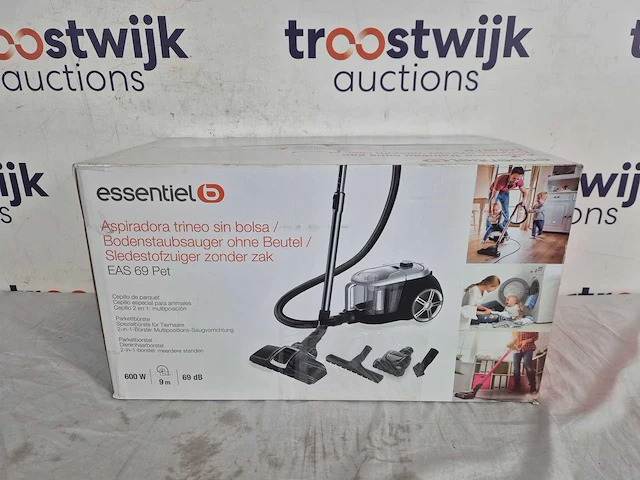 Essentiel-b | sledestofzuiger zonder zak eas69pet - afbeelding 2 van  2