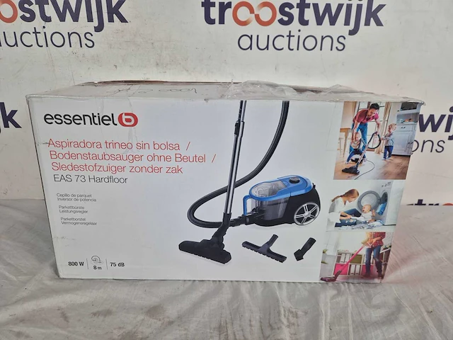 Essentiel-b | sledestofzuiger zonder zak eas73hardfloor - afbeelding 2 van  2