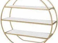 Etagere riverdale, mika, goud - afbeelding 1 van  4