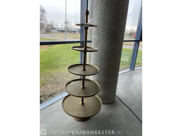 Etagère xxxl decocandle, goud - afbeelding 1 van  6