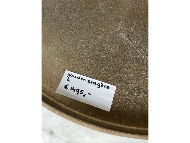 Etagère xxxl decocandle, goud - afbeelding 4 van  6
