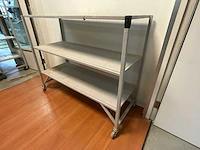 Etagewagen v.v. 3 niveaus 125x50x100cm (2x) - afbeelding 2 van  4
