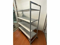 Etagewagen v.v. 4 niveaus 125x50x148cm (5x) - afbeelding 2 van  4
