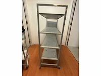 Etagewagen v.v. 4 niveaus 125x50x148cm (5x) - afbeelding 4 van  4
