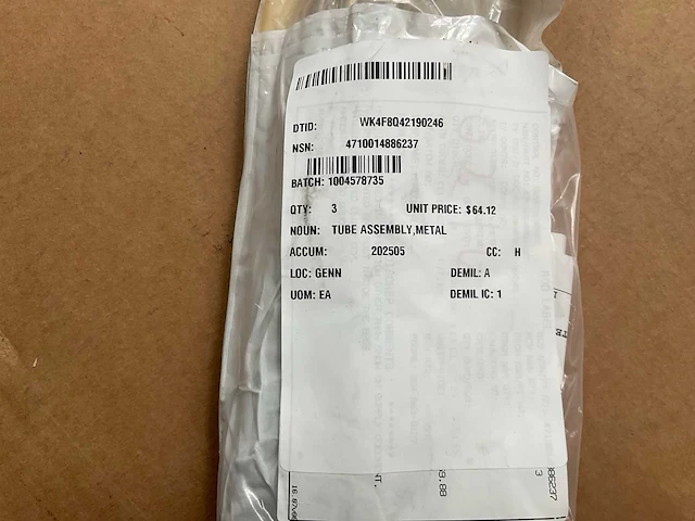 Etal tube assembly (3x) - afbeelding 4 van  4