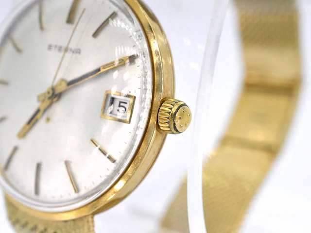 Eterna gouden horloge met gouden band - afbeelding 4 van  13