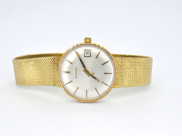 Eterna gouden horloge met gouden band - afbeelding 5 van  13