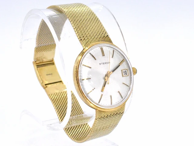 Eterna gouden horloge met gouden band - afbeelding 6 van  13