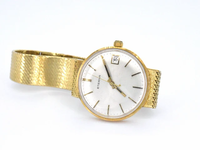 Eterna gouden horloge met gouden band - afbeelding 7 van  13