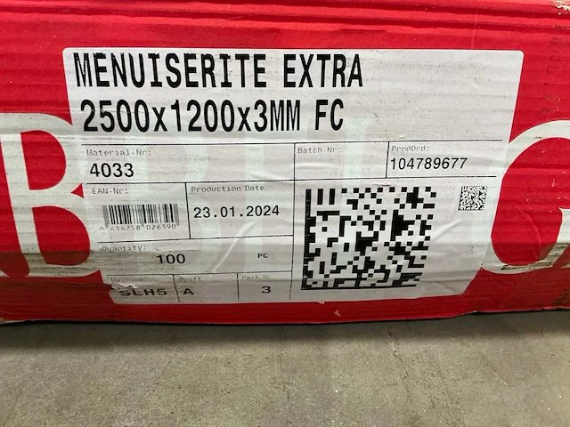 Eternit menuiserite brandwerende vezelcementplaat (33x) - afbeelding 4 van  4