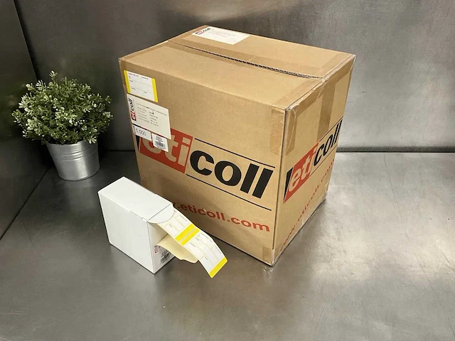 Eticoll - geel - doos haccp-stickers (3x) - afbeelding 1 van  2
