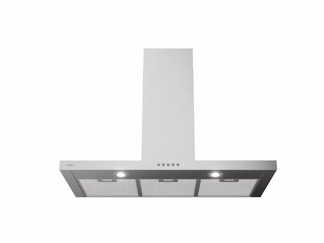 Etna ab691rvs slimline schouwkap 90 cm rvs - afbeelding 1 van  3