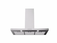 Etna ab691rvs slimline schouwkap 90 cm rvs