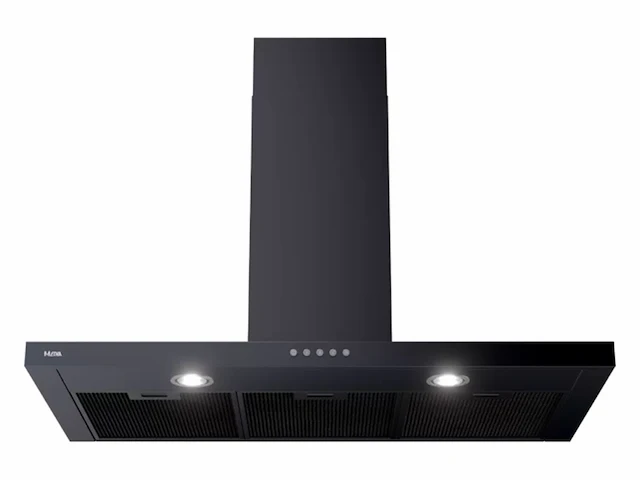 Etna ab691zt slimline schouwkap 90 cm mat zwart - afbeelding 1 van  4