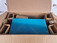 Etna ab791rvs - rvs schouwkap met glasdesign front - 90 cm - a++ - afbeelding 3 van  3