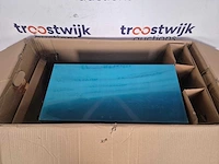 Etna ab791rvs - rvs schouwkap met glasdesign front - afbeelding 2 van  3