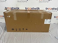 Etna ab791zt - matzwarte schouwkap met glasdesign front - 90 cm - a++ - afbeelding 2 van  2
