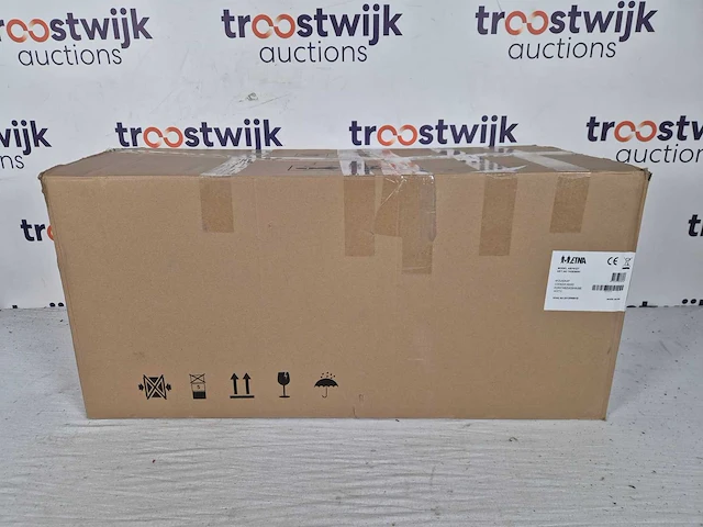 Etna ab791zt - matzwarte schouwkap met glasdesign front - afbeelding 2 van  3