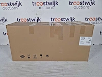 Etna ab791zt - matzwarte schouwkap met glasdesign front - afbeelding 2 van  3