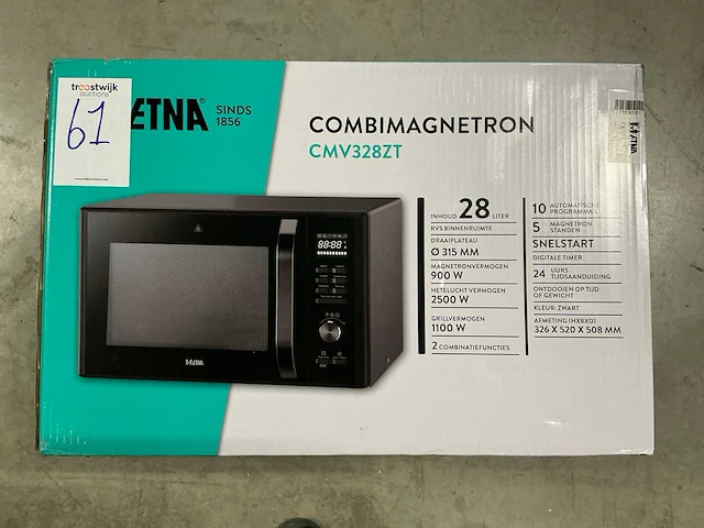 Etna cmv328zt vrijstaande combimagnetron - afbeelding 5 van  5