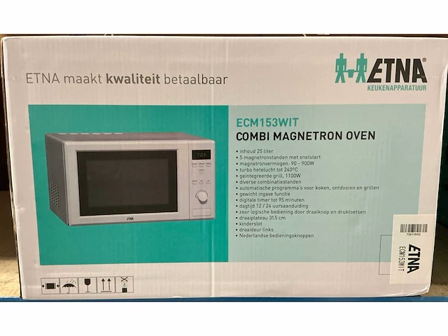 Etna ecm153wit vrijstaande combimagnetron - afbeelding 5 van  5